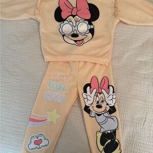 Disney Minnie Mouse Peach Pajama Set for Kids